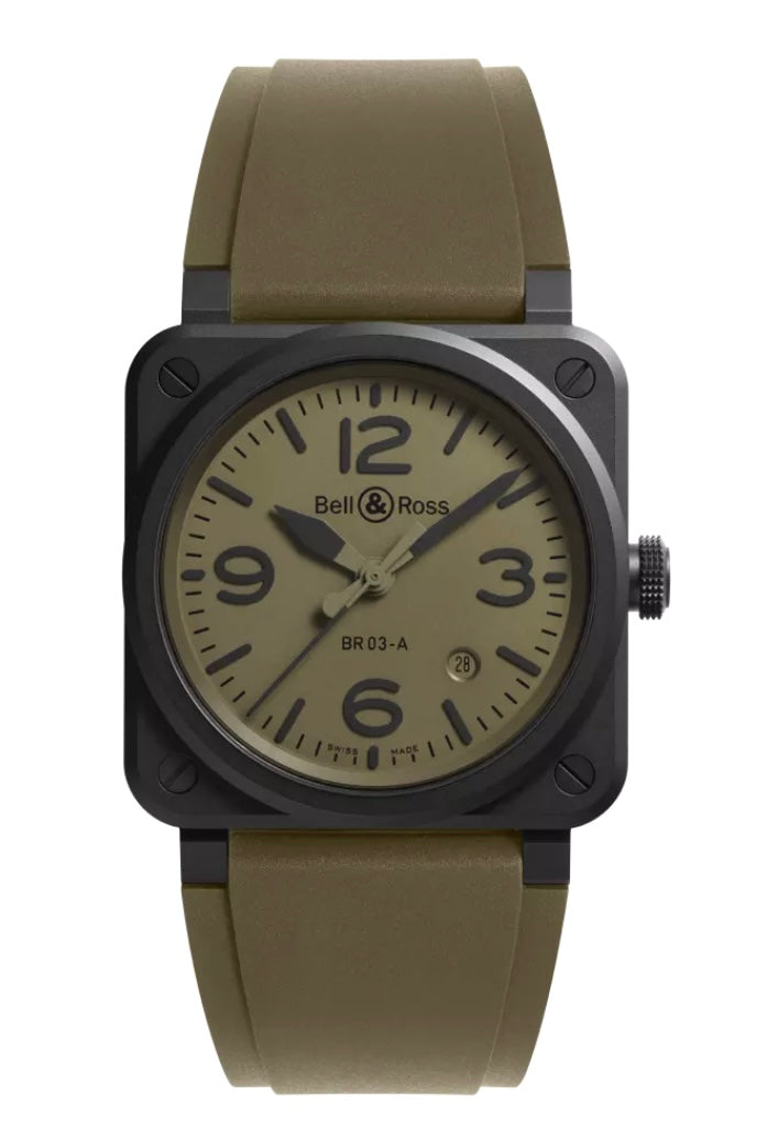 BELL & ROSS- NEW BR 03 MILITARY CERAMIC
41 MM BR03A-MIL-CE/SRB