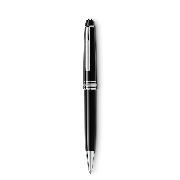 Montblanc PLATINUM 万年筆 黒 シルバー Montblanc-Meisterstück Platinum-Coated Classique Ballpoint Pen MB13244