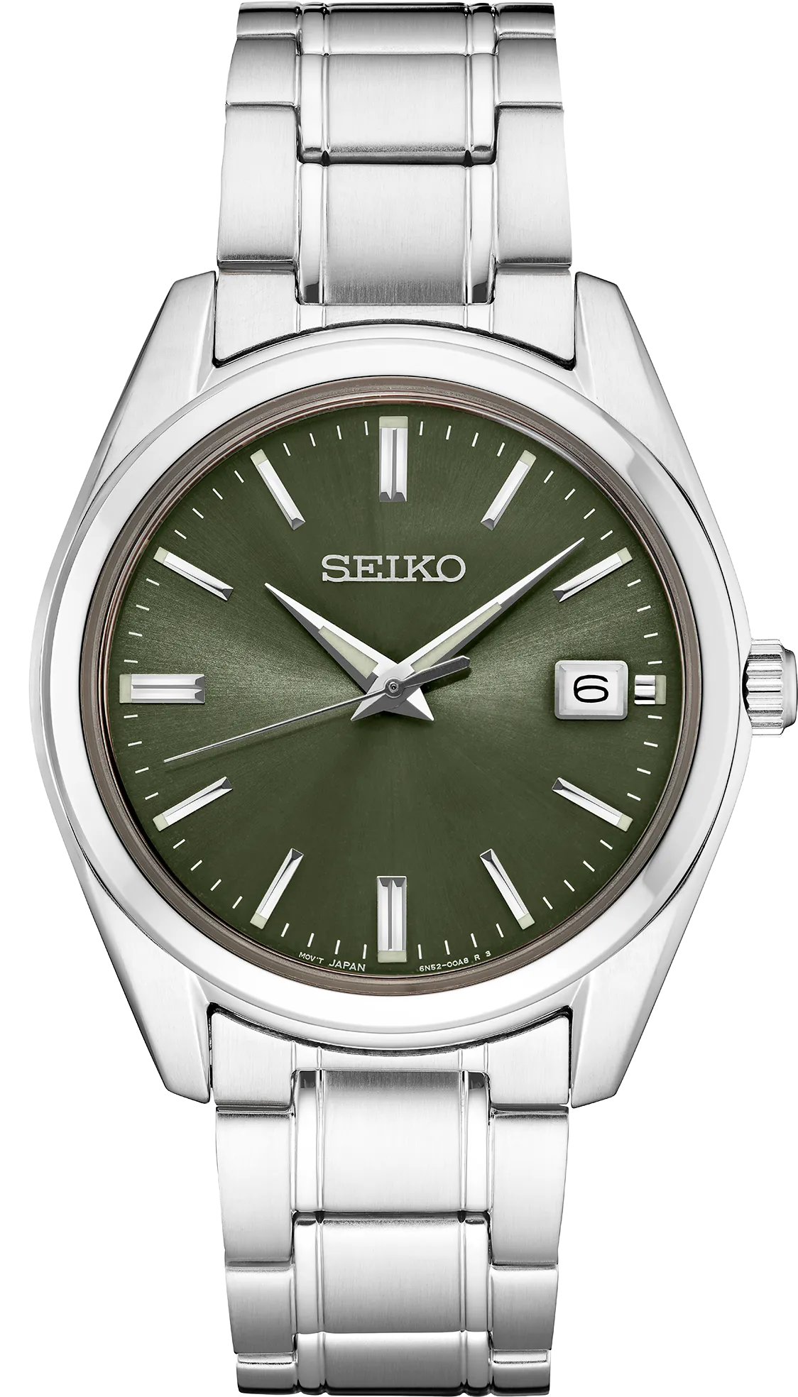 Seiko-Quartz Green Dial Men's Watch SUR527