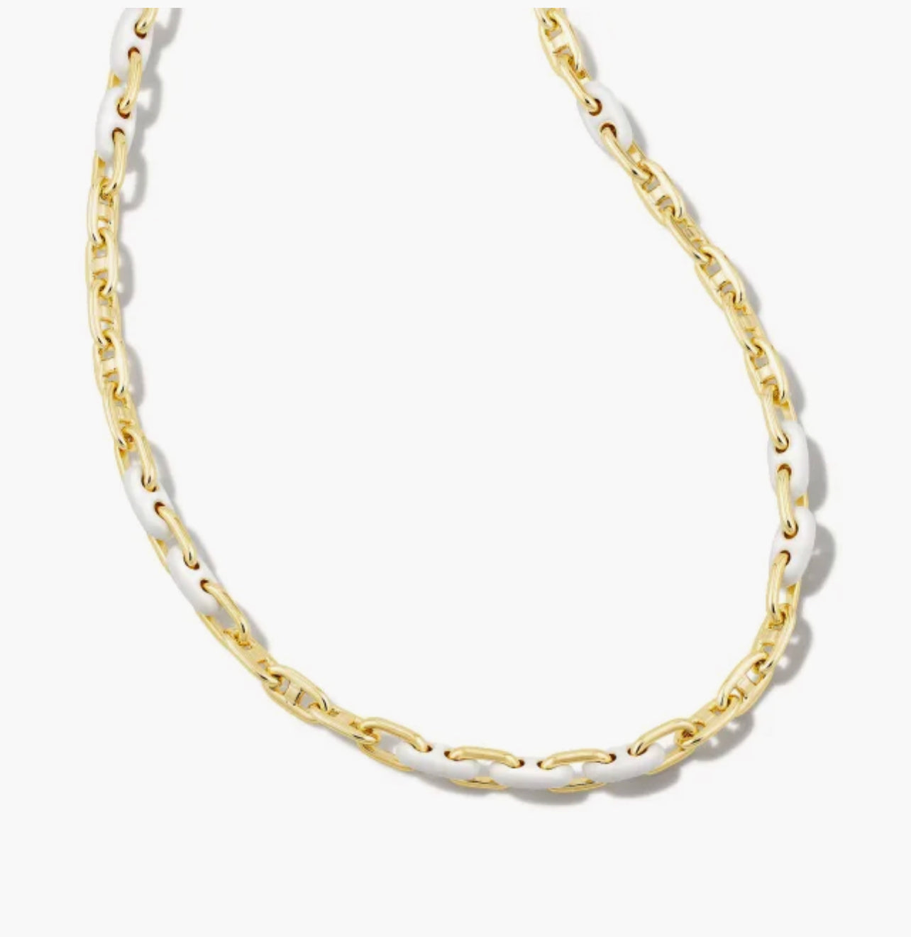 Kendra Scott-Bailey Gold Chain Necklace in White Mix 9608851425