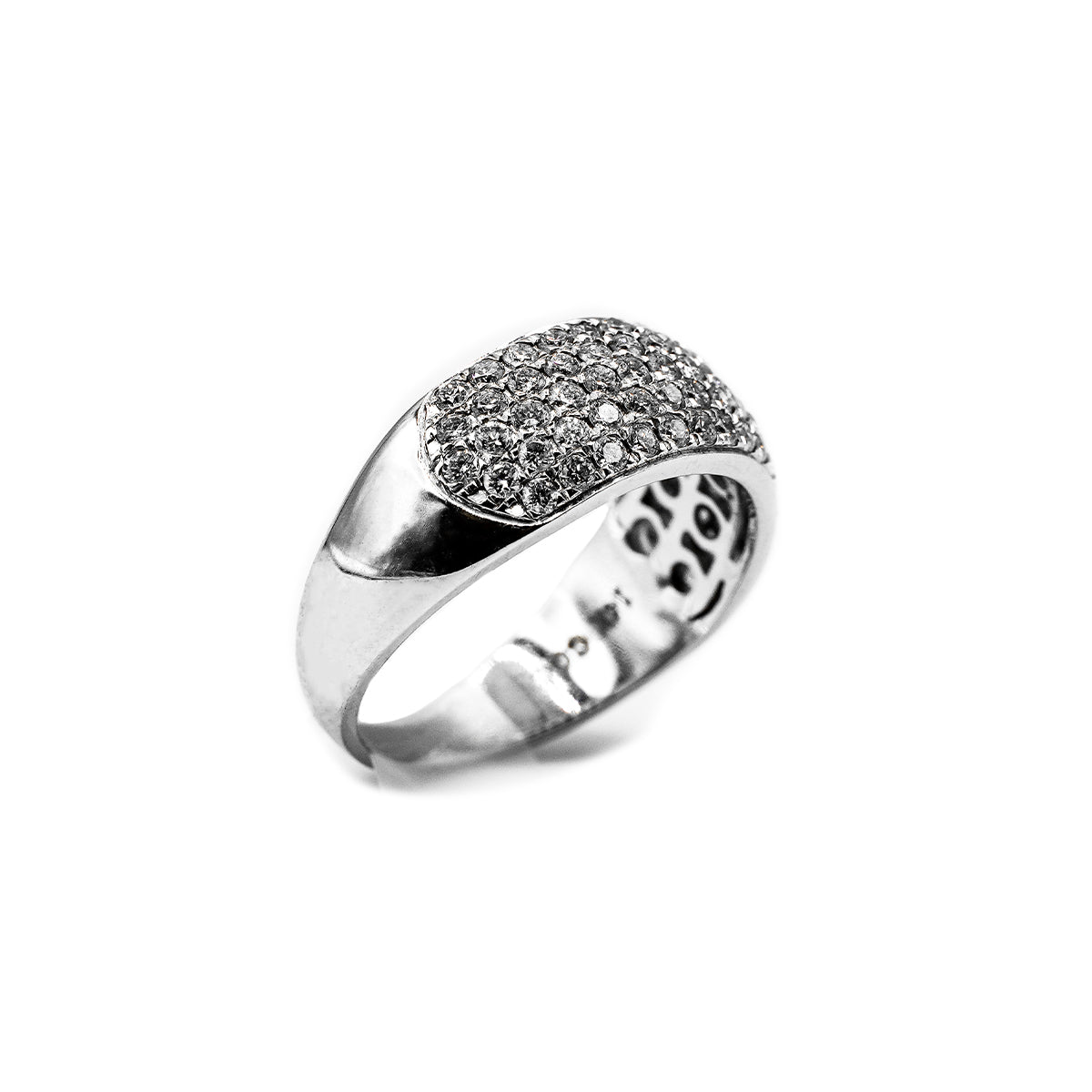 14K WG D-1.00TW PAVE RING