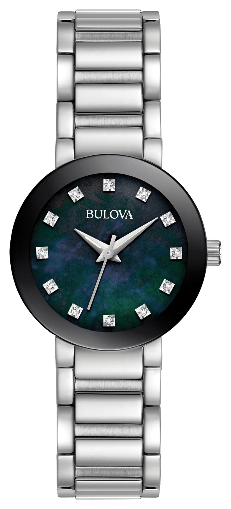Bulova Futuro 12 Diamonds Mother Of Pearl Dial Women\'s Watch BULOVA FUTURO 98P157 main image 3
