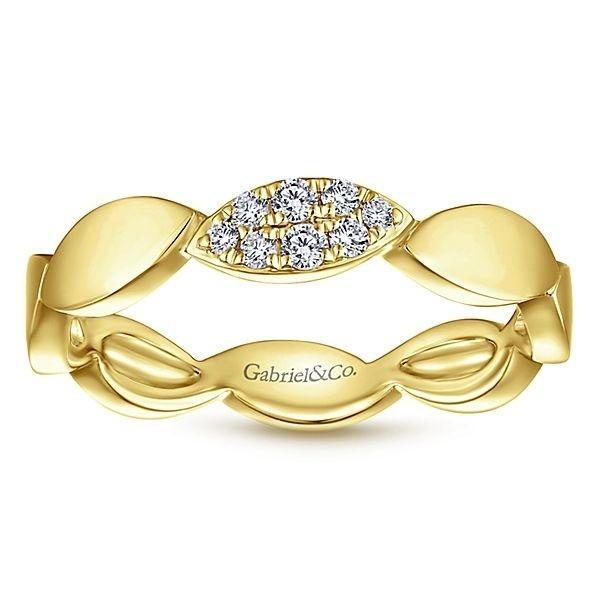LR51254Y45JJ 14K YELLOW GOLD STACKABLE DIAMOND LADIES' RING - M&R Jewelers