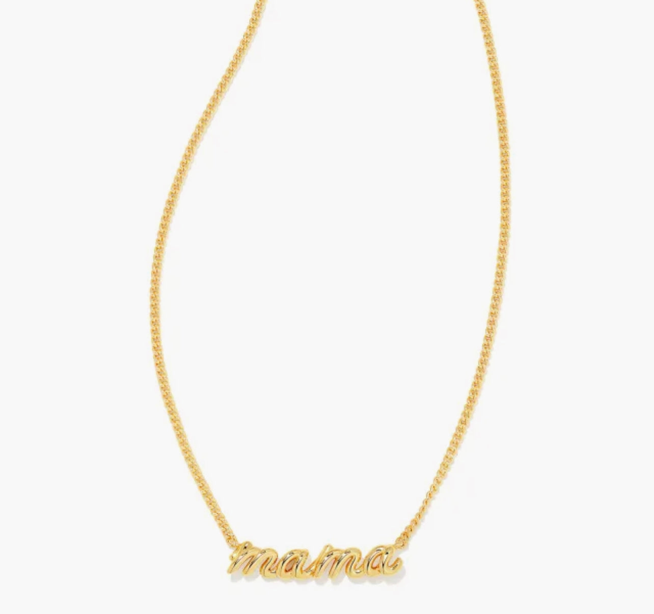 KENDRA SCOTT- Mama Script Pendant Necklace in Gold - 9608803545