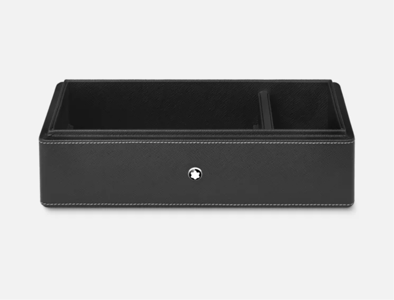 MONTBLANC- DESK BOX IN LEATHER FOR THREE WRITING INSTRUMENTS AND AN IN