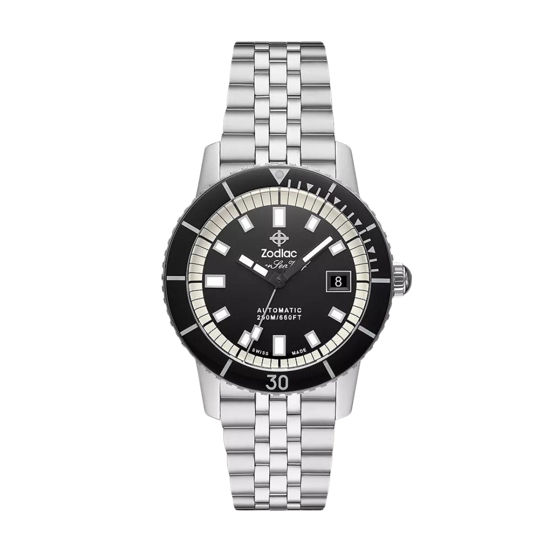 ZODIAC- Super Sea Wolf 53 Compression Automatic Stainless Steel Watch