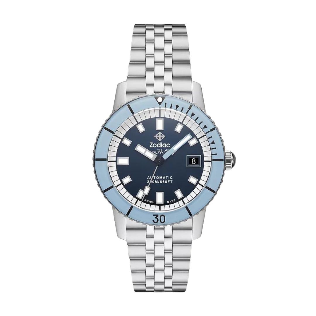 ZODIAC- Super Sea Wolf 53 Compression Automatic Stainless Steel Watch