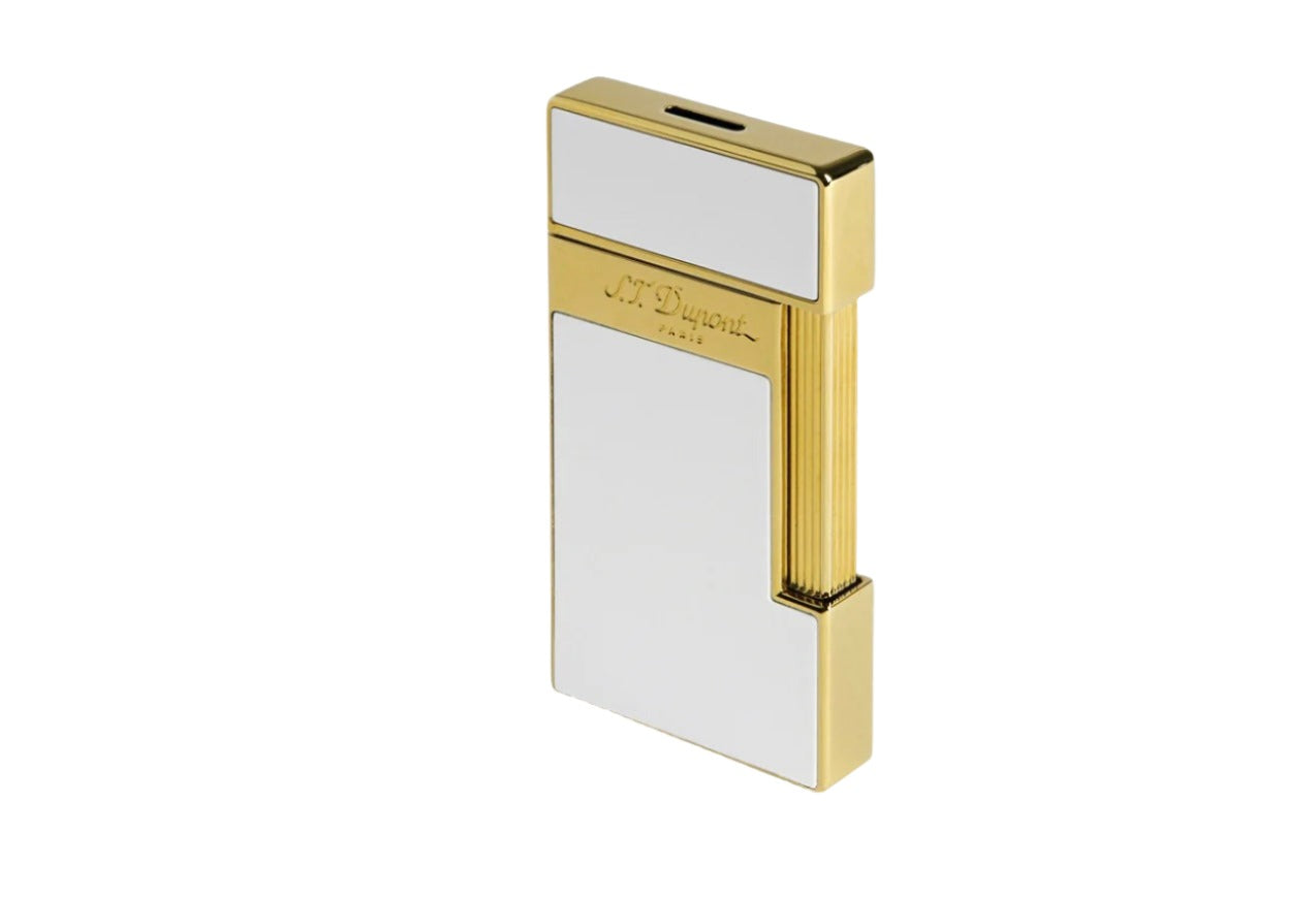 S.T. DUPONT- SLIMMY SHINY WHITE LACQUER REF: 028004