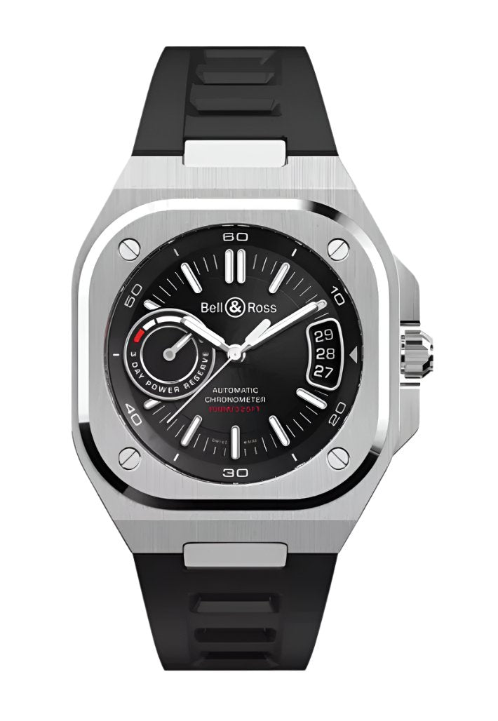 BELL & ROSS-BR-X5 BLACK STEEL41 MM BR X-5R-BL-ST/SRB 1100101