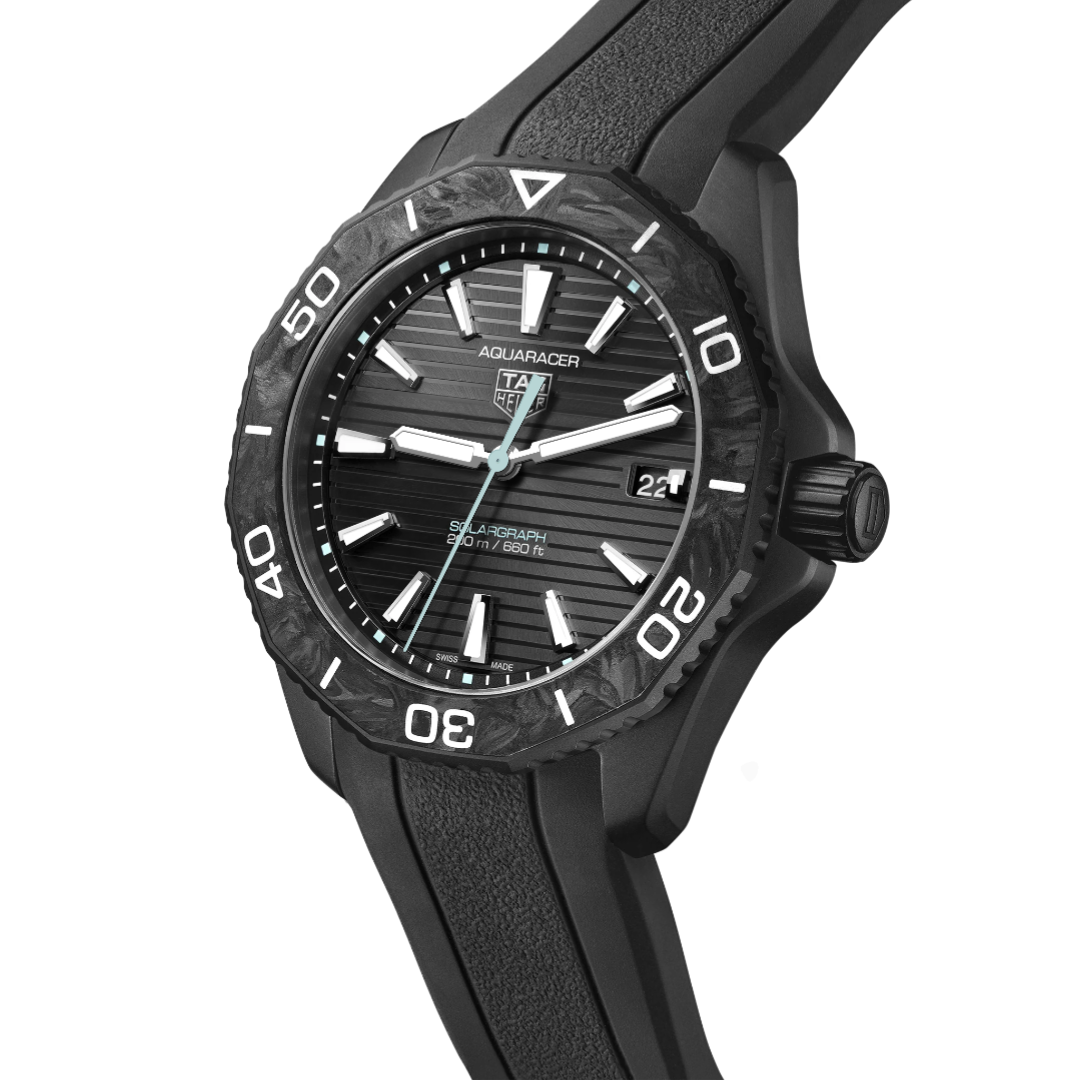 TAG HEUER- AQUARACER PROFESSIONAL 200 SOLARGRAPH Quartz Watch, 40 mm, Steel WBP1112.FT6199