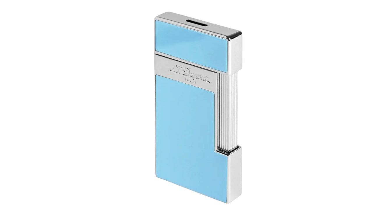 S.T. DUPONT- SLIMMY SHINY LIGHT BLUE LACQUERREF: 028007