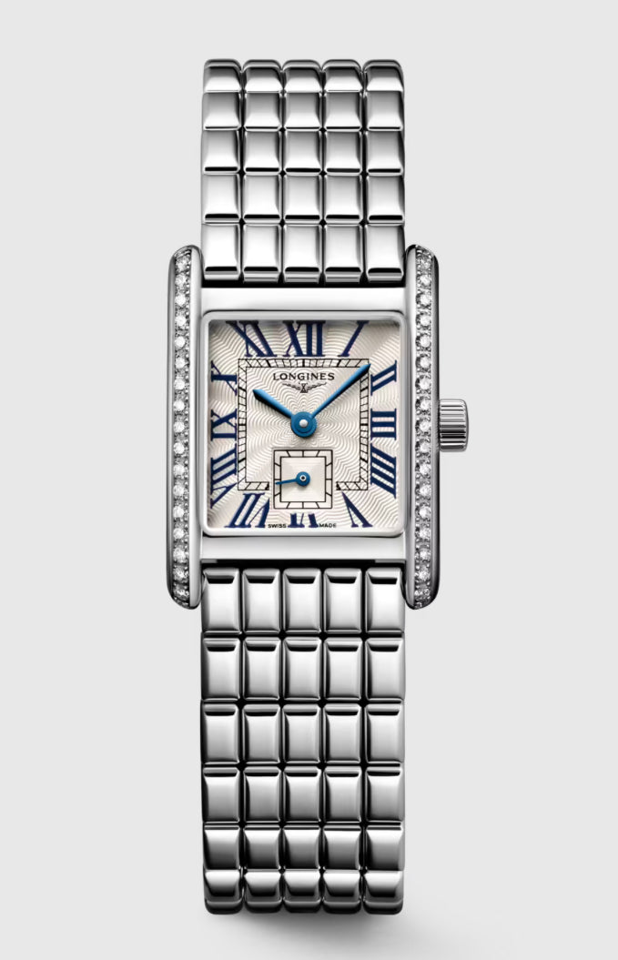 LONGINES-MINI DOLCEVITA, L5.200.0.71.6, Quartz watch, 21.50 X 29.00 mm, Stainless steel.