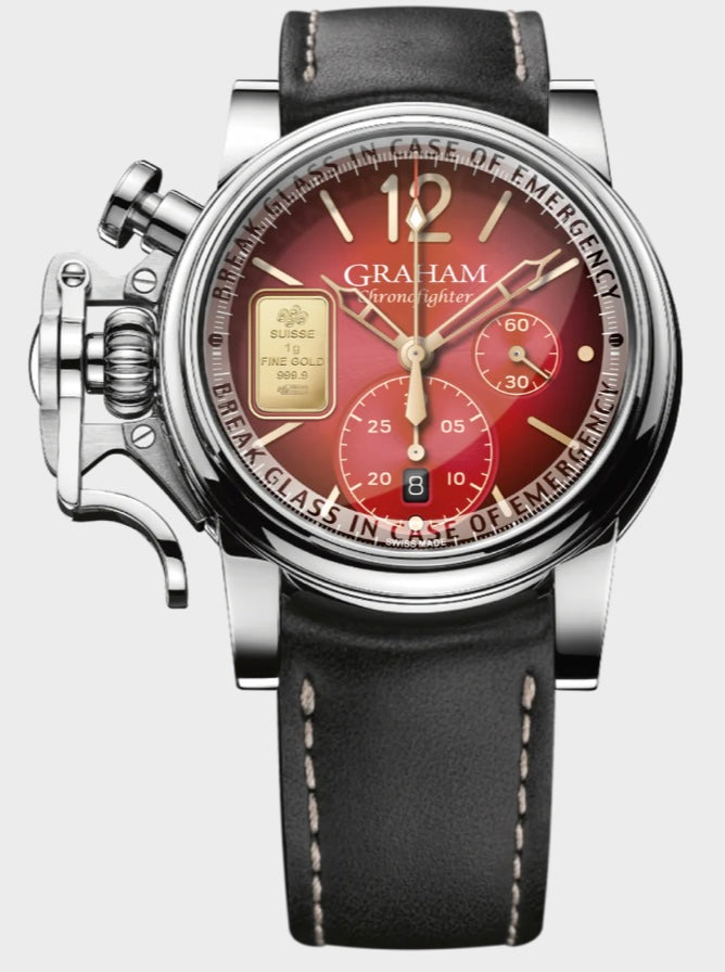 GRAHAM- CHRONOFIGHTER VINTAGE GOLD EMERGENCY - RED EDITION LIMITED EDITION 13/25 
2CVAS.R01A