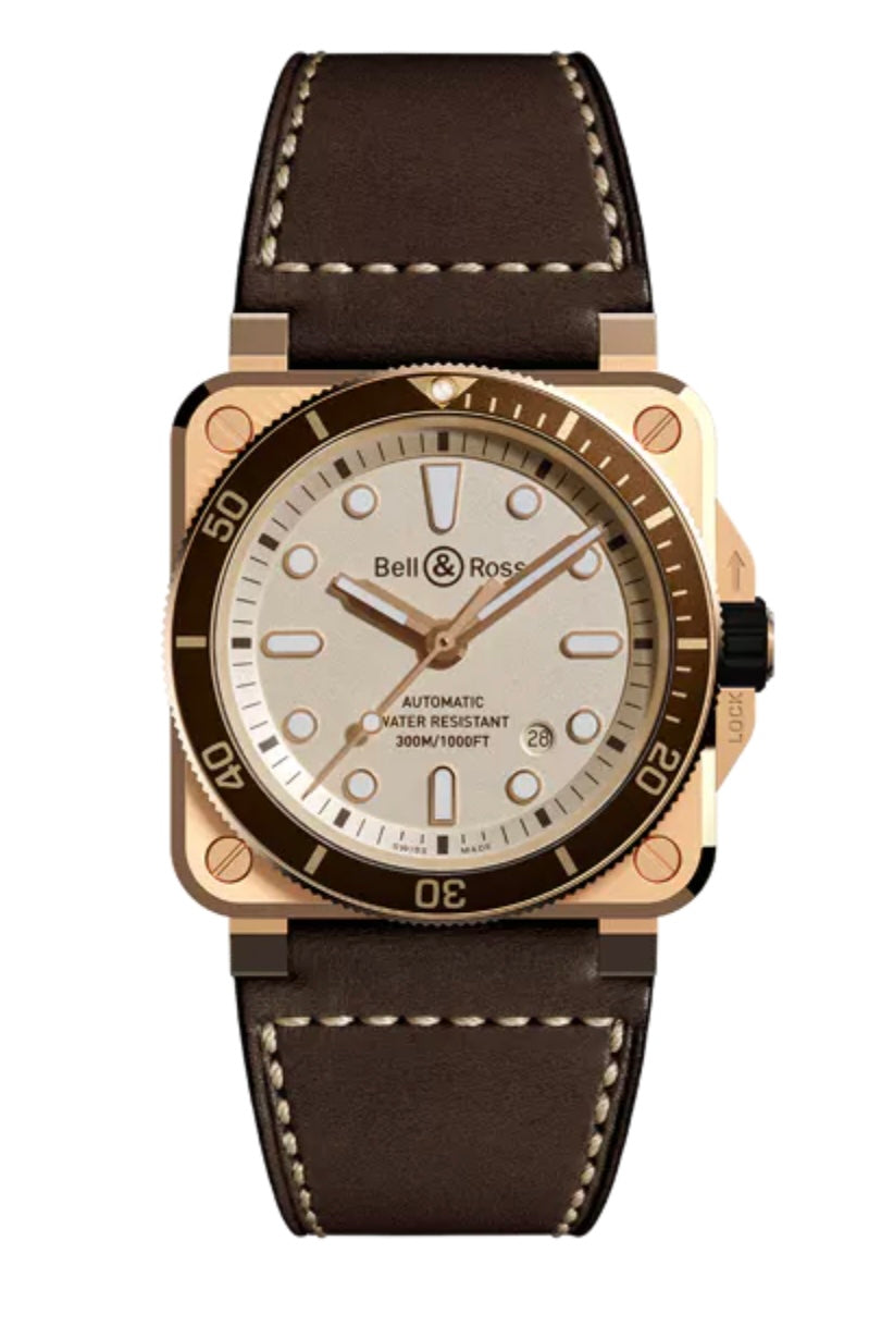 BELL & ROSS- BR 03-92 DIVER WHITE BRONZE
42 MM LIMITED EDITION OF 999 BR0392-D-WH-BR/SCA