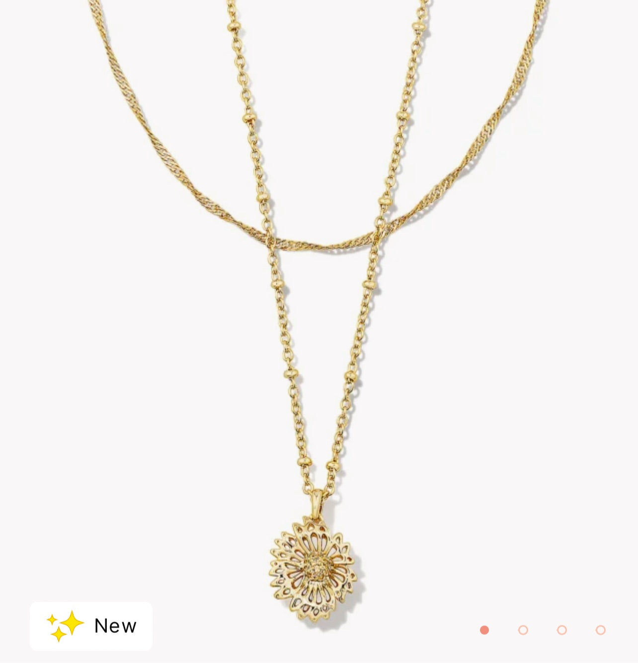 KENDRA SCOTT- Brielle Multi Strand Necklace in Gold- 9608851075