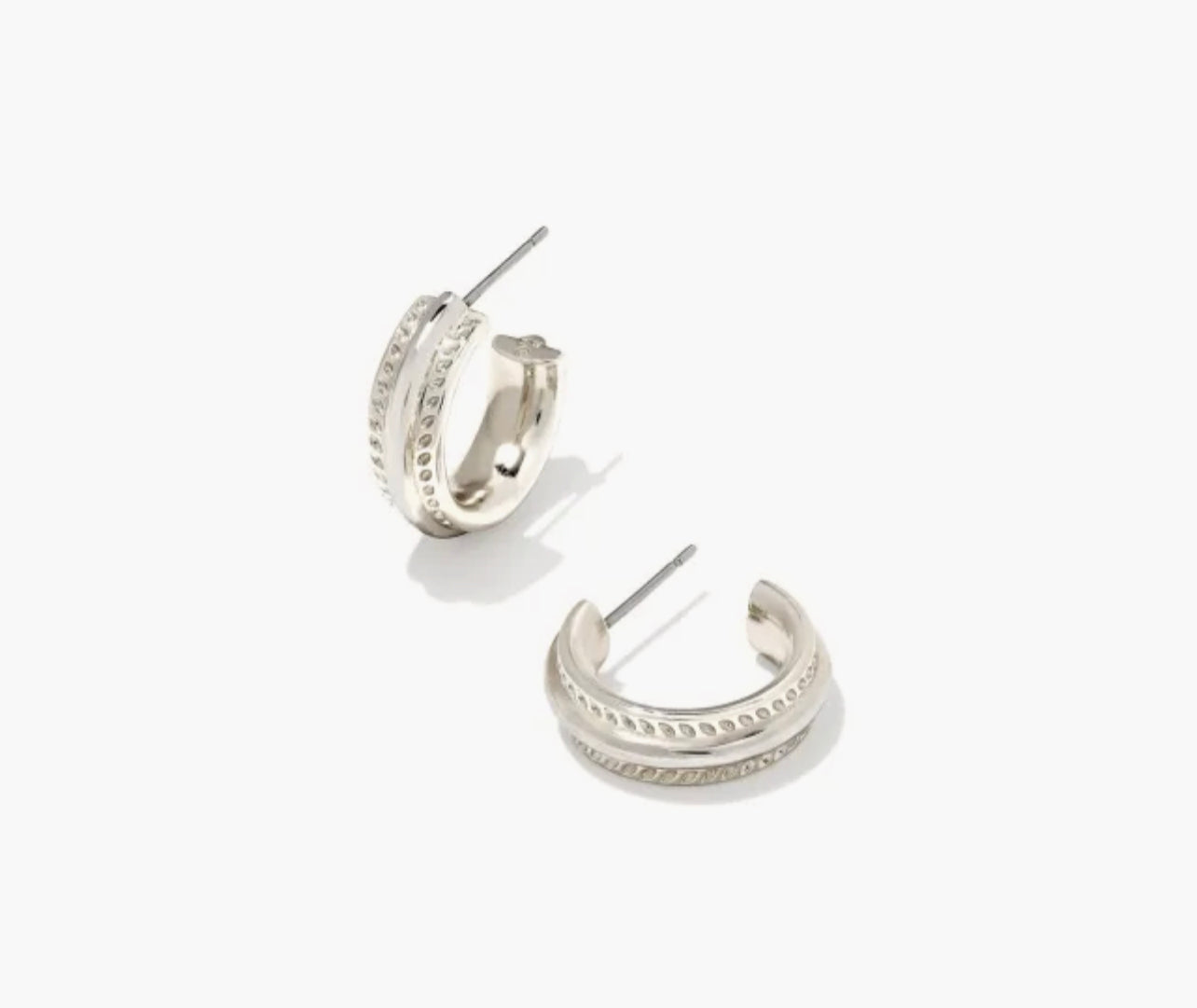 Kendra Scott-Merritt Huggie Earrings in Silver 9608853646