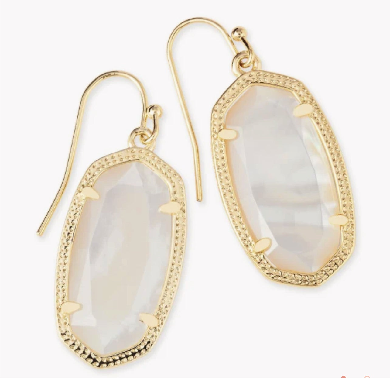 Kendra Scott- Dani Gold Drop Earrings in Ivory Pearl- 4217711522
