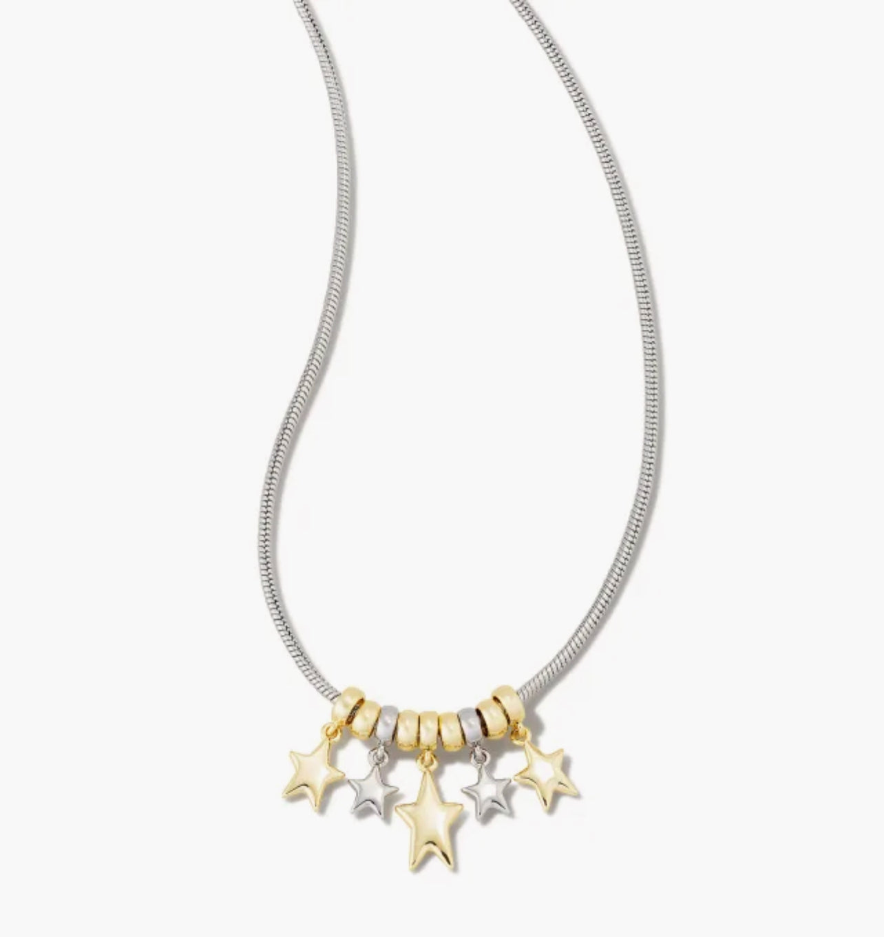 Brielle Convertible Gold Charm Necklace in Multi Mix