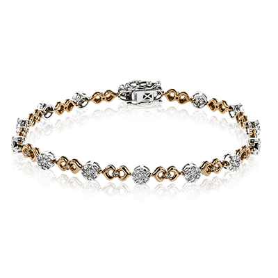 SIMON G 18K GOLD WHITE LB2197 BRACELET - M&R Jewelers