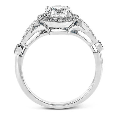 SIMON G 18K GOLD WHITE TR523 ENGAGEMENT RING - M&R Jewelers