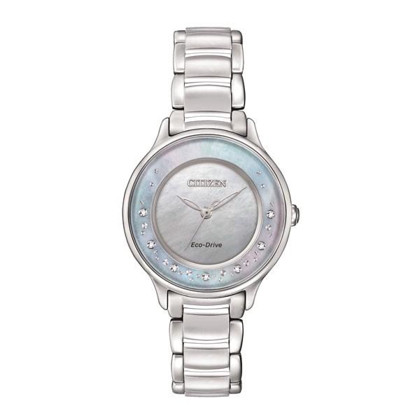 CITIZEN ECO-DRIVE WOMEN'S CIRCLE OF TIME SILVER-TONE WATCH - M&R Jewelers