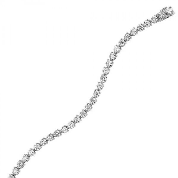 14KT WHITE GOLD DIAMOND BRACELET - M&R Jewelers