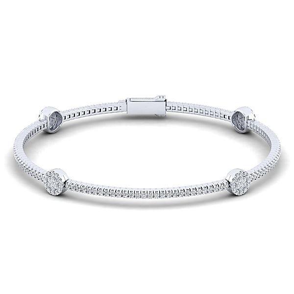 TB3899W45JJ 14k White Gold Tennis Diamond Bracelet - M&R Jewelers