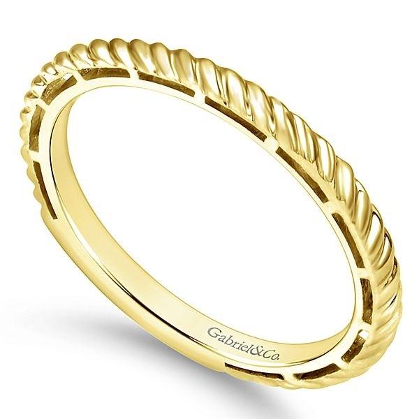 LR4582Y4JJJ 14K YELLOW GOLD STACKABLE LADIES' RING - M&R Jewelers