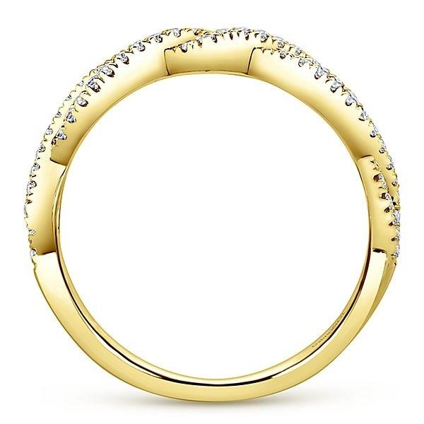 LR51168Y45JJ 14K YELLOW GOLD STACKABLE DIAMOND LADIES' RING - M&R Jewelers