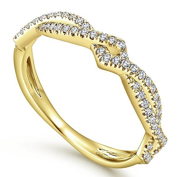 LR51168Y45JJ 14K YELLOW GOLD STACKABLE DIAMOND LADIES' RING - M&R Jewelers