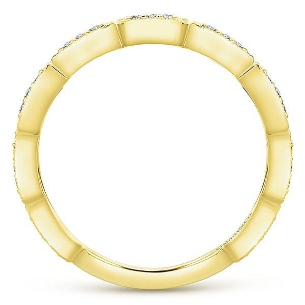 LR51176Y45JJ 14K YELLOW GOLD STACKABLE DIAMOND LADIES' RING - M&R Jewelers