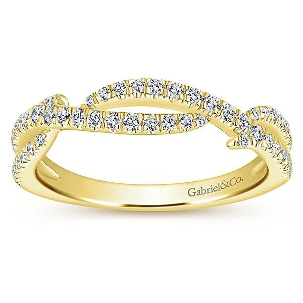 LR51182Y45JJ 14K YELLOW GOLD STACKABLE DIAMOND LADIES' RING - M&R Jewelers