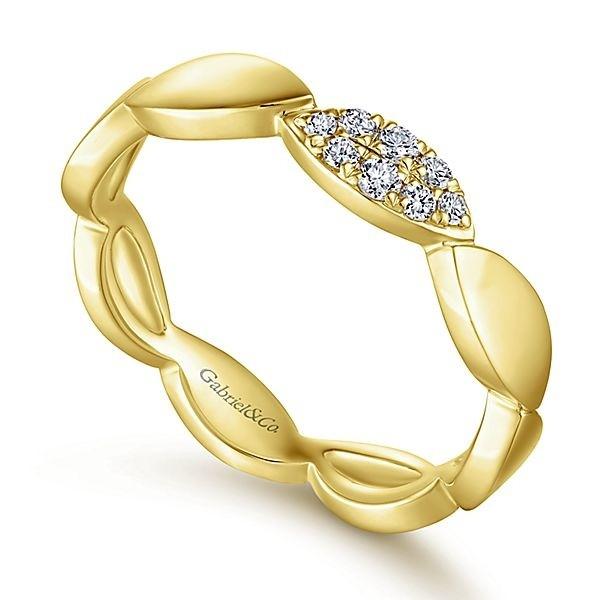LR51254Y45JJ 14K YELLOW GOLD STACKABLE DIAMOND LADIES' RING - M&R Jewelers