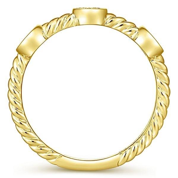LR51256Y45JJ 14K YELLOW GOLD STACKABLE DIAMOND LADIES' RING - M&R Jewelers