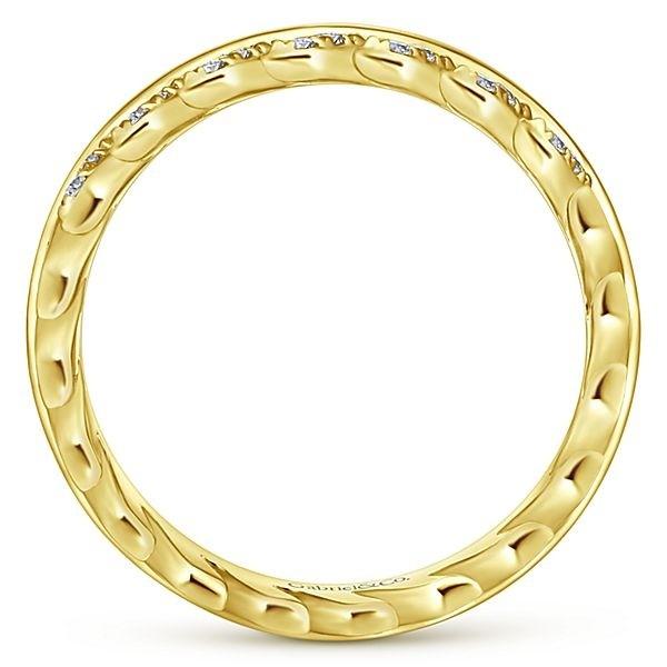 LR51287Y45JJ 14K YELLOW GOLD STACKABLE DIAMOND LADIES' RING - M&R Jewelers