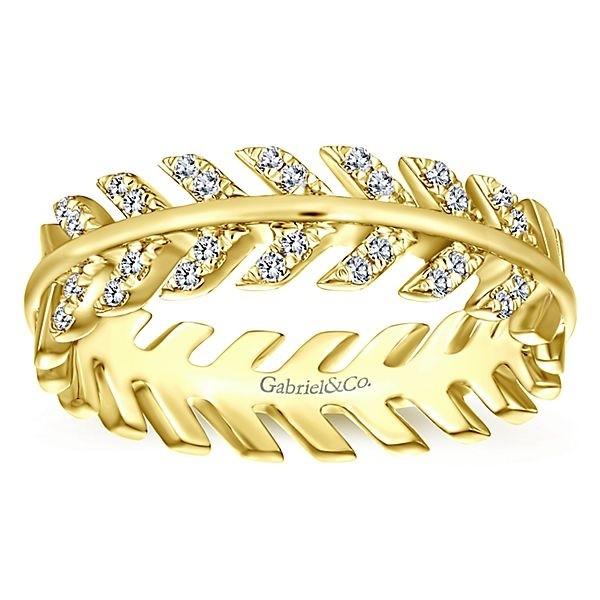 LR51287Y45JJ 14K YELLOW GOLD STACKABLE DIAMOND LADIES' RING - M&R Jewelers