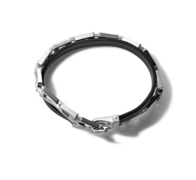 Bulova Men's Classic Stainless Steel Wrap Bracelet