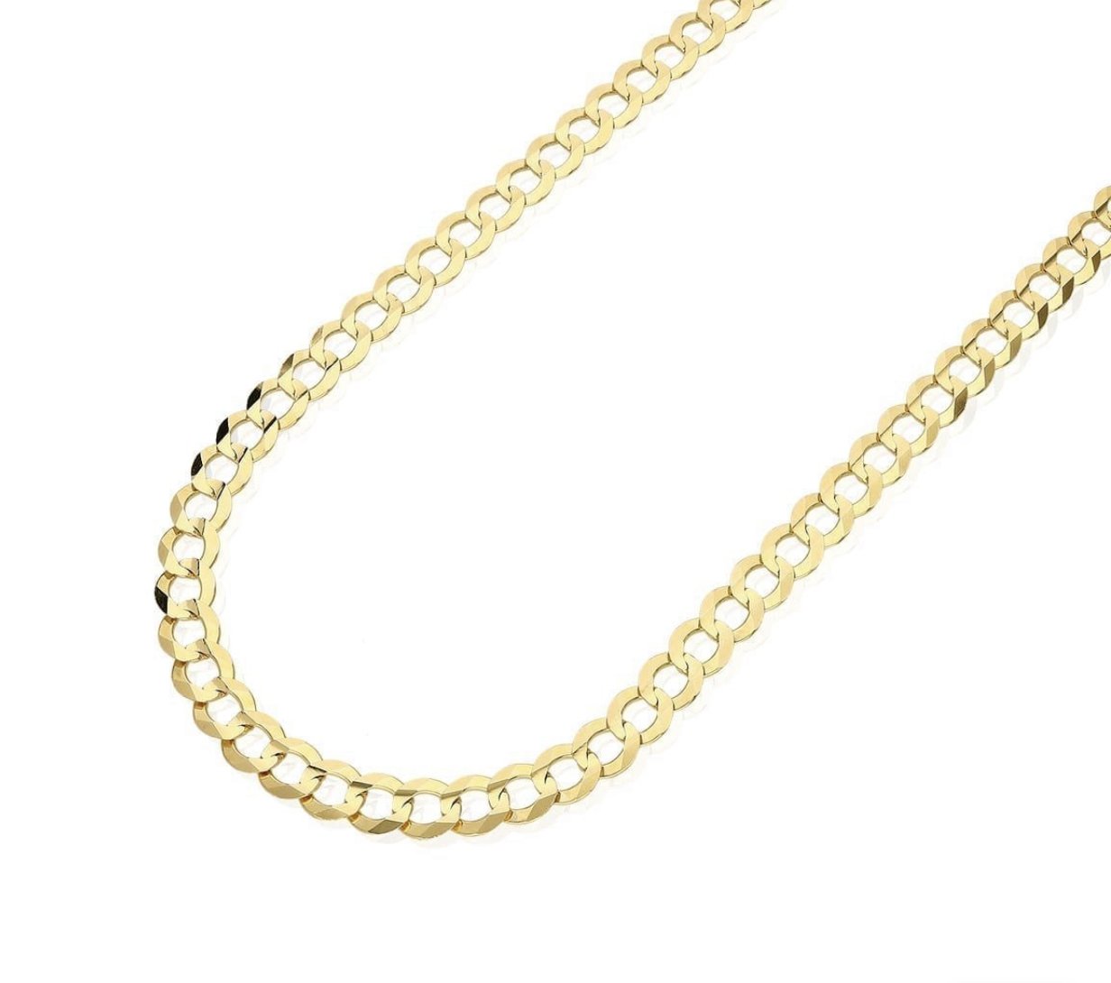 14k Yellow Gold Solid 8.5 mm Cuban Curb Chain Necklace 24″ Jewelry M&R Jewelers 
