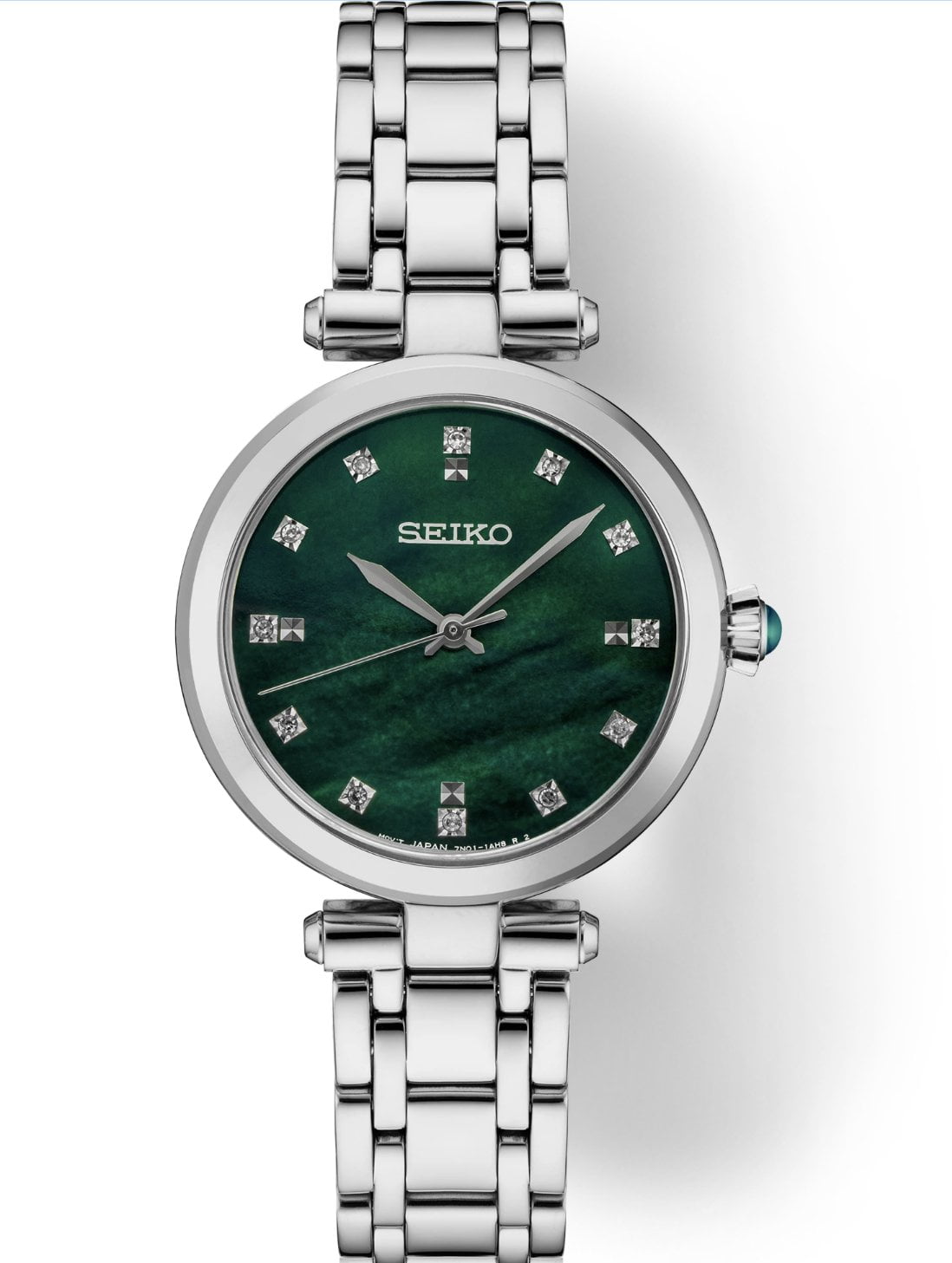 Seiko-Diamond green dial SRZ535