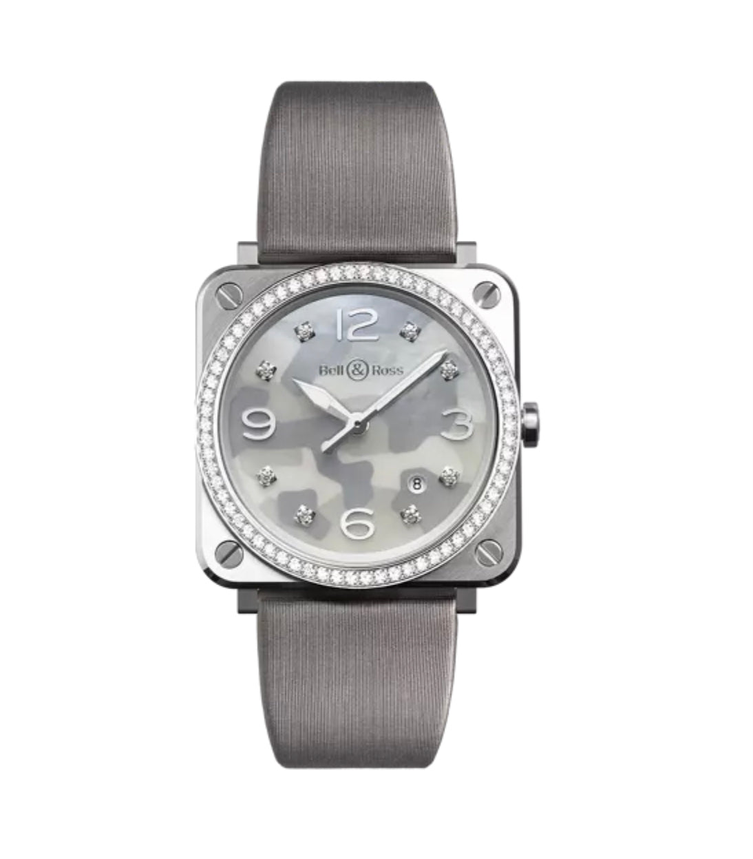 BELL & ROSS-BR S GREY CAMOUFLAGE DIAMONDS BRS-64-S-02048