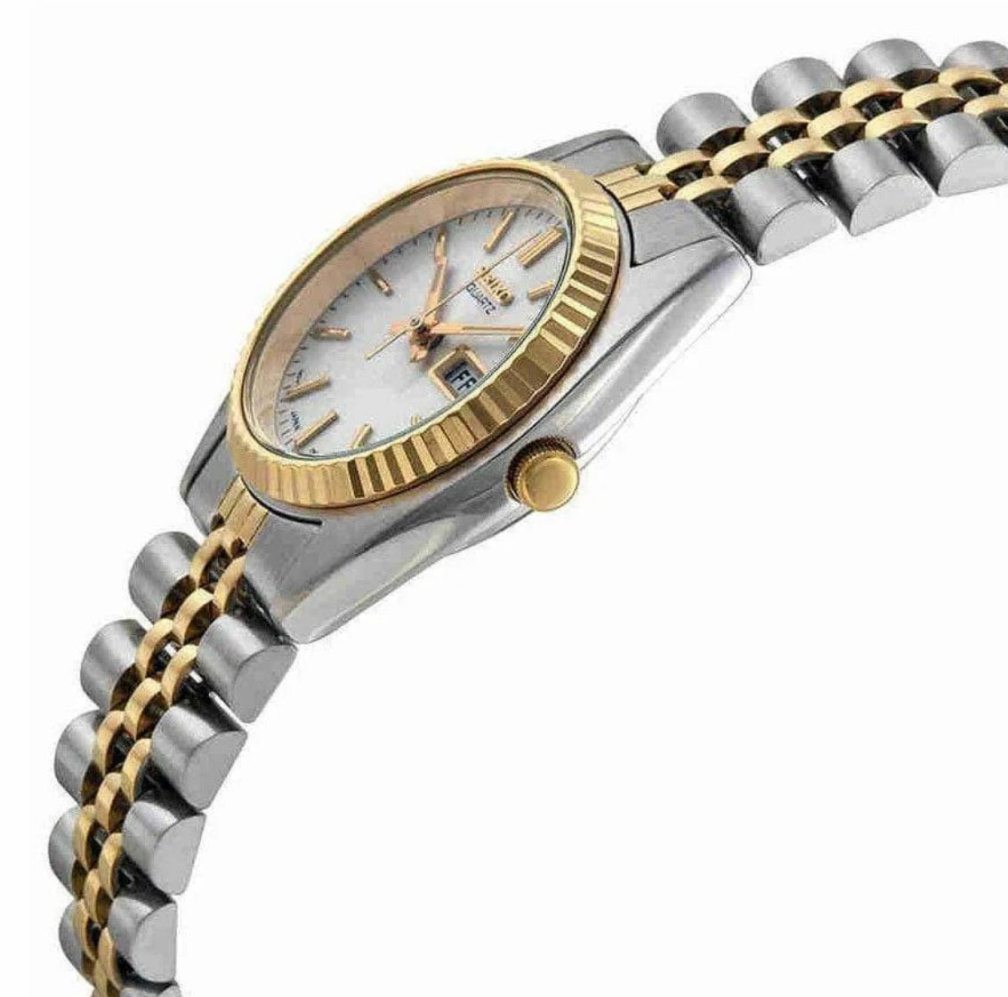SEIKO Ladies White Dial Stainless Steel Watch SWZ054 SEIKO Ladies White Dial Stainless Steel Watch SWZ054