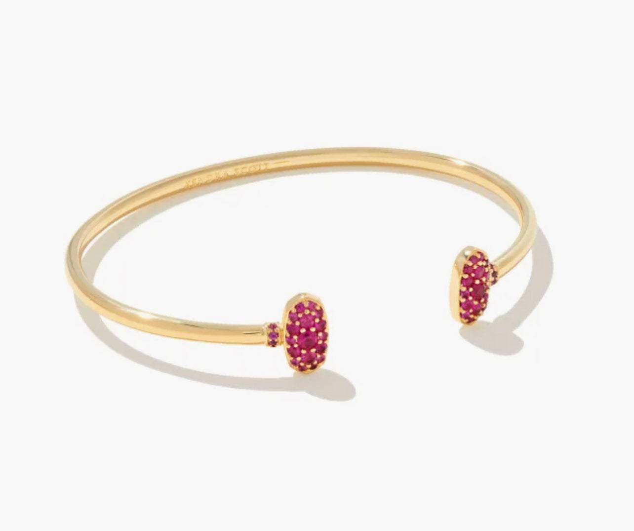 Kendra Scott-Grayson Gold Crystal Cuff Bracelet in Ruby Crystal 9608803047