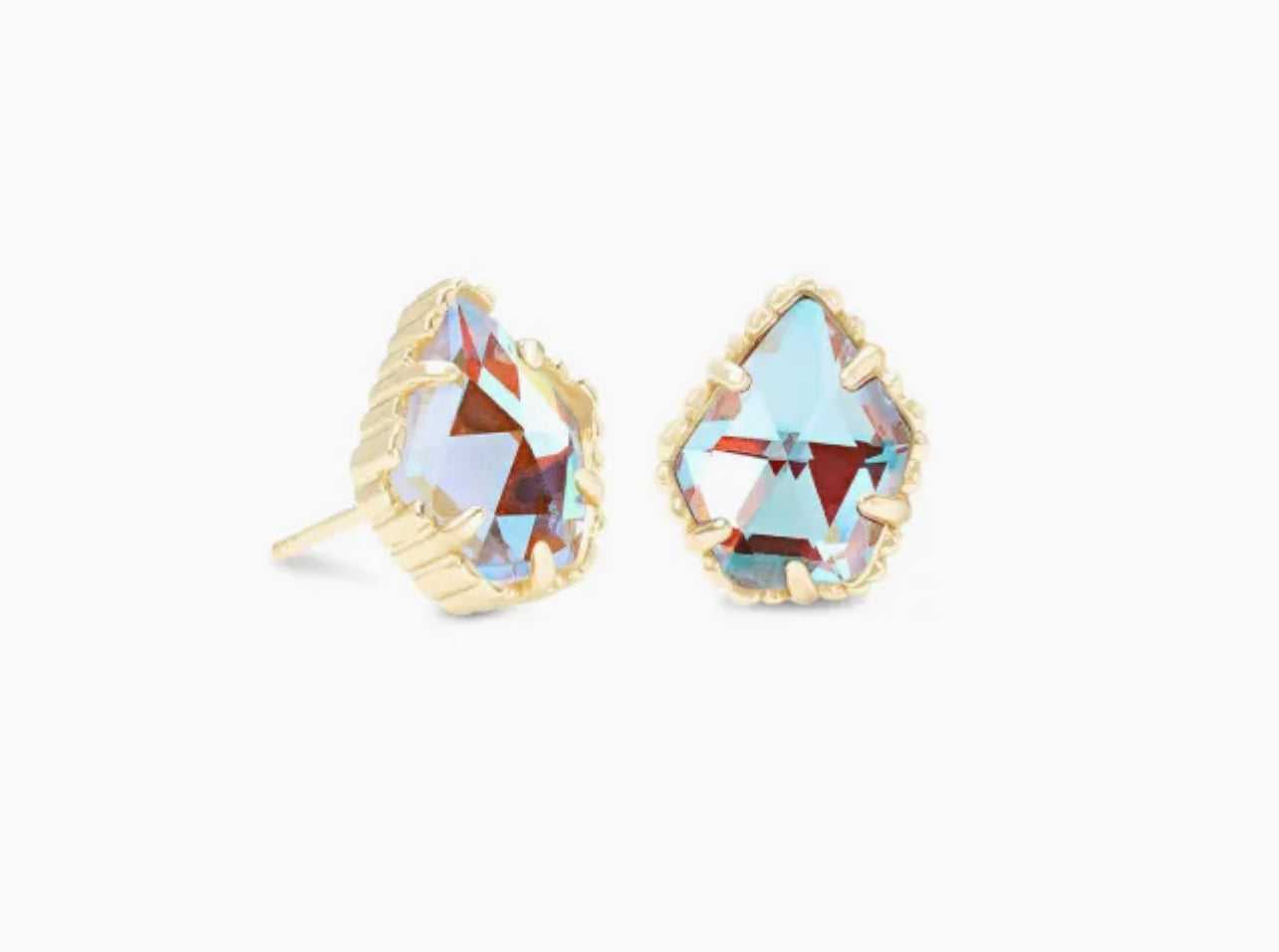 Kendra Scott-Tessa Gold Stud Earrings in Dichroic Glass 4217704131