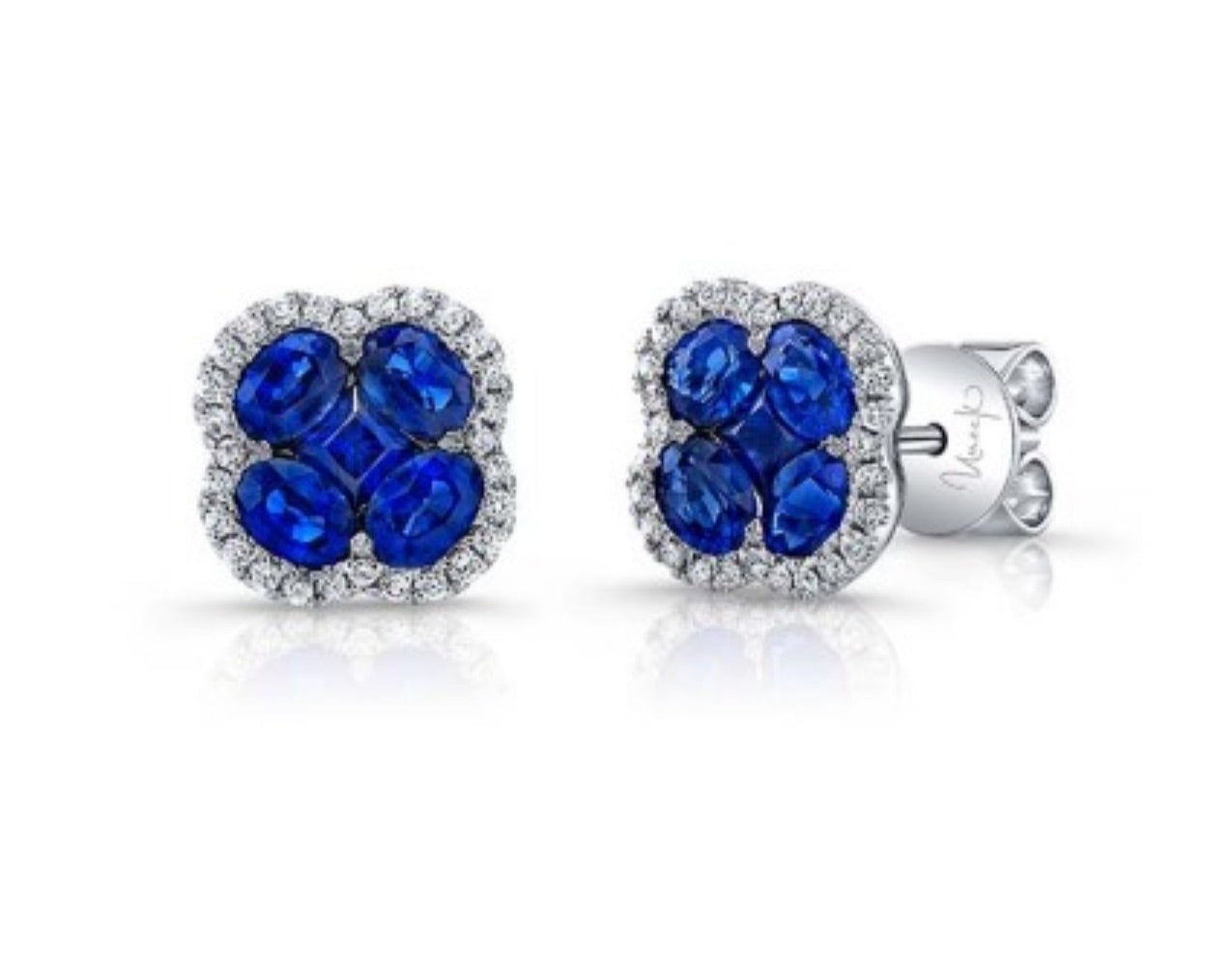 Uneek-Blue Sapphire Diamond Earrings ER1219MRBS