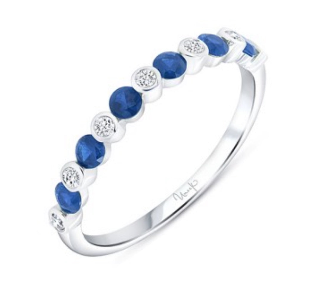 Uneek-Blue Sapphire Diamond Fashion Ring LVBMI2062S