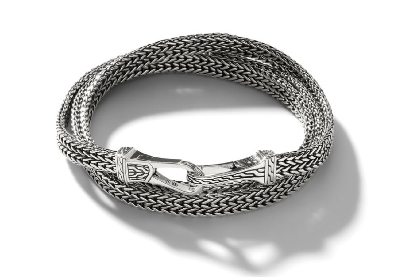John Hardy- Rata chain triple wrap bracelet BU900690