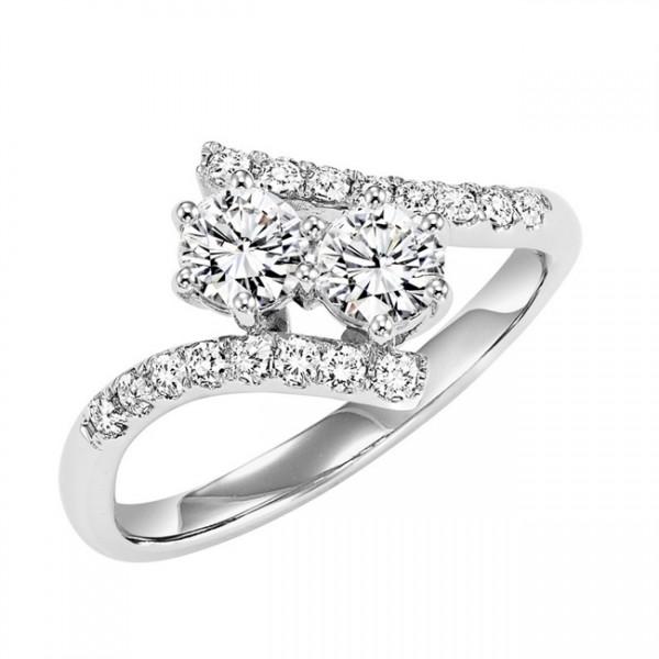 "TWOGETHER" 14KT WHITE GOLD 1/2 ct RING - M&R Jewelers